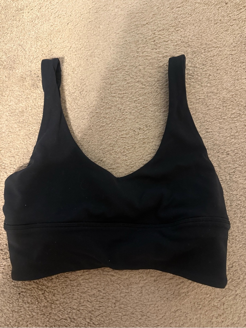 lululemon black sports bra never worn NWOT